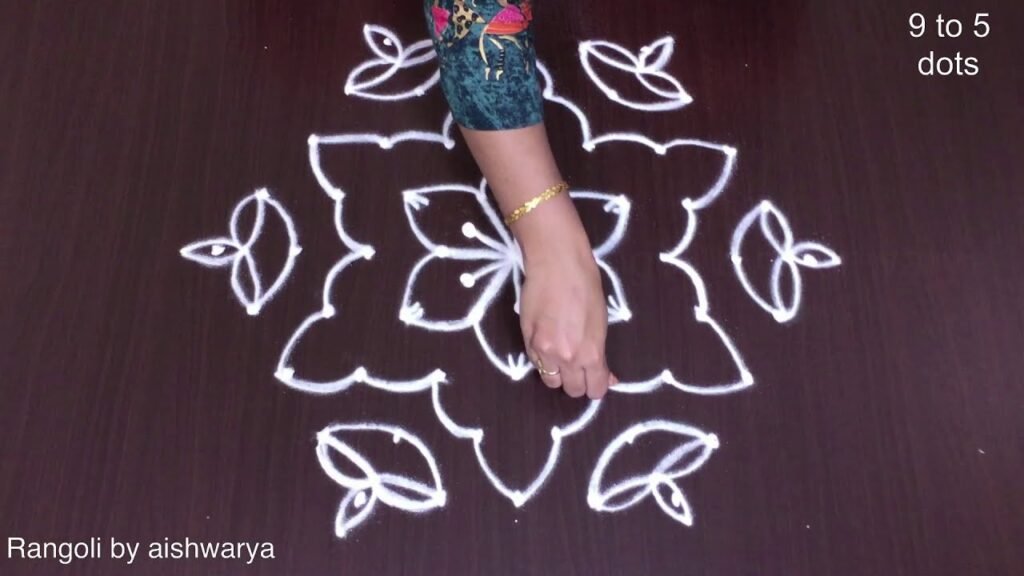 six diya kolam