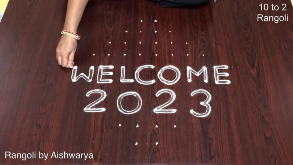 New Year 2023 muggulu