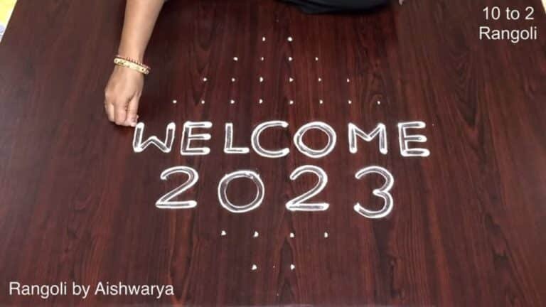 New Year 2023 muggulu