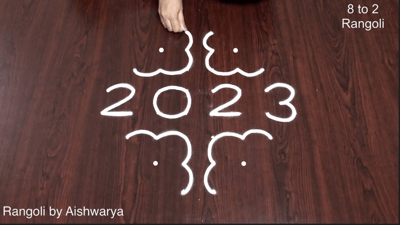 Muggulu Designs 2023 8 Dots