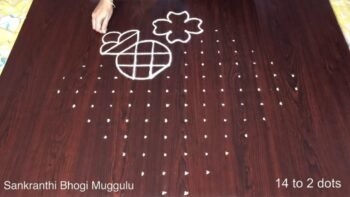 Muggulu for Bhogi Kolam