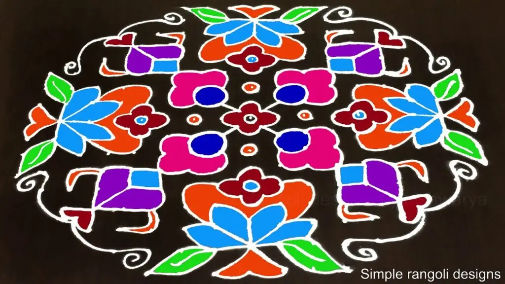muggulu for Sankranthi & Pongal
