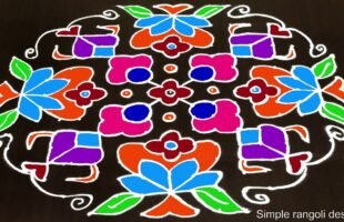 Muggulu for Sankranthi and Pongal Festival