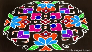 Muggulu for Sankranthi and Pongal Festival