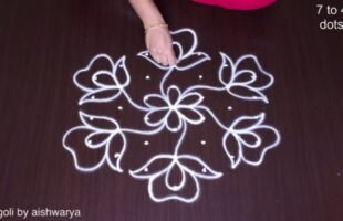 Muggulu for Sankranti 7×4