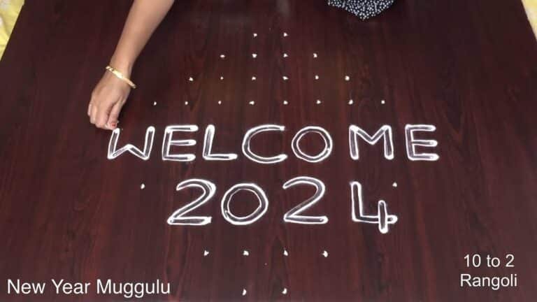 New Year 2024 muggulu