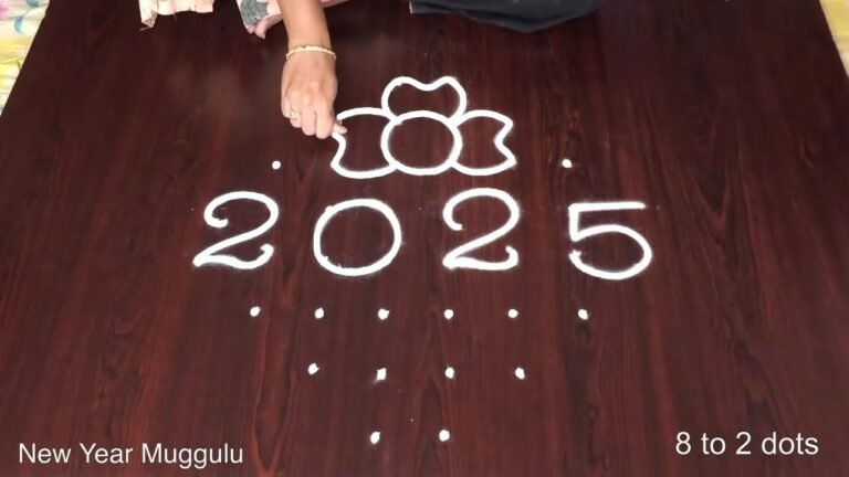 New Year 2025 muggulu