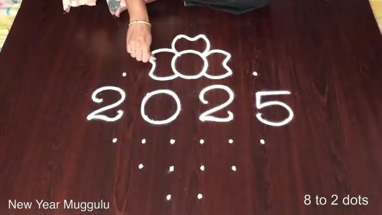 New Year 2025 muggulu