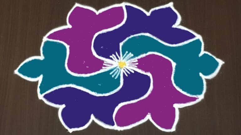 Muggulu Simple Designs Latest 7×4