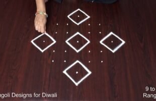 Muggulu Simple Karthigai Deepam Special