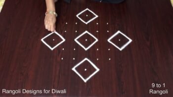 Muggulu Simple Karthigai Deepam Special