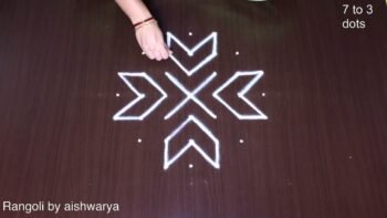 Muthayala Muggulu 7x3x3 Dots