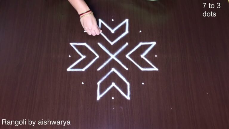 Muthayala Muggulu 7x3x3 Dots