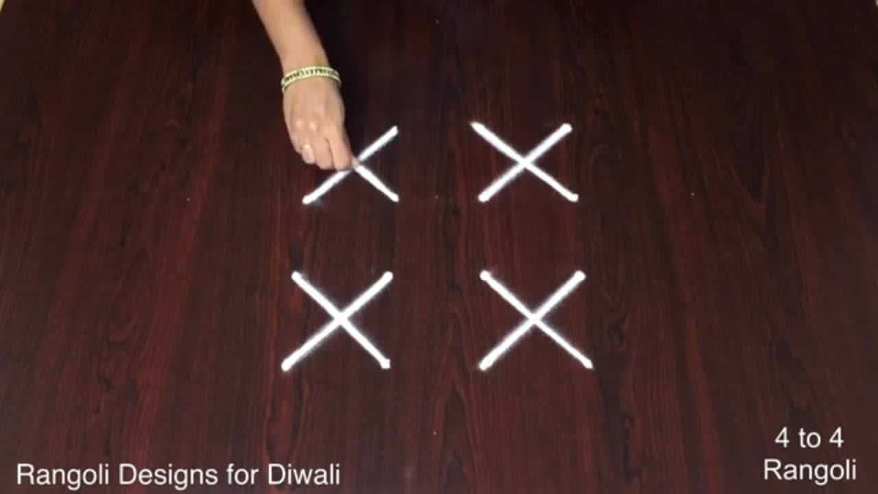 Nalugu Chukkala Muggulu Easy