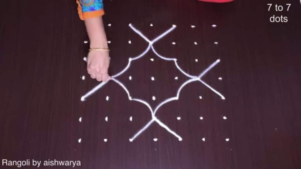 Navratri padi kolam
