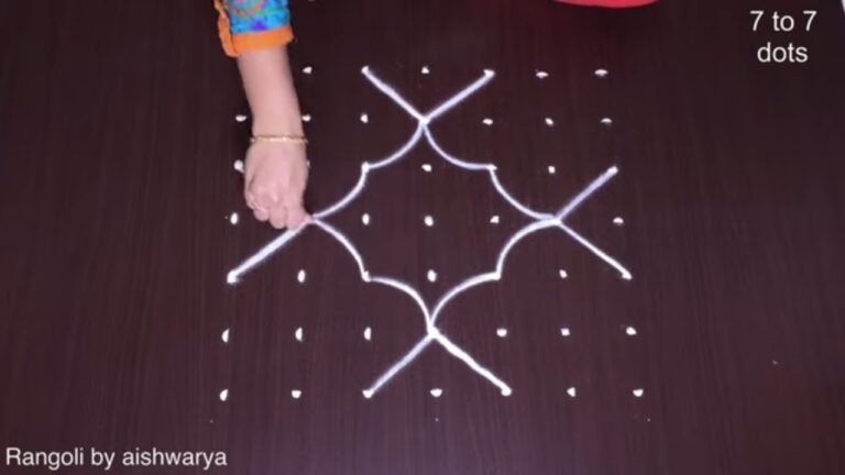 Navratri padi kolam