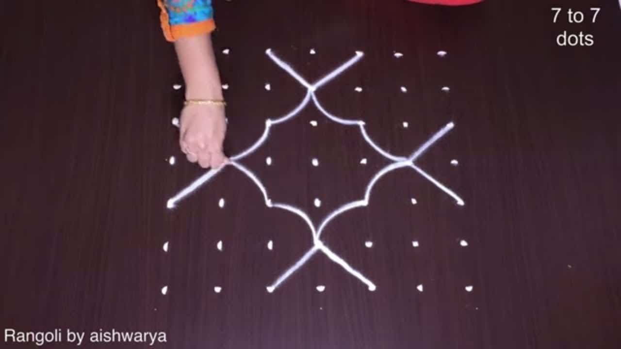 Navarathri Special Rangoli Padi Kolam
