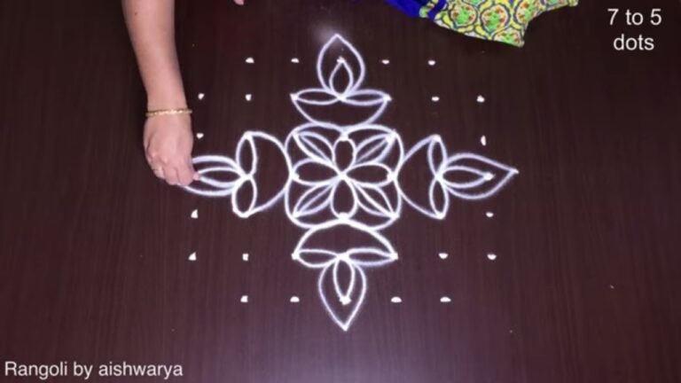 decorative Navratri kolam
