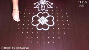 Navaratri Kolam Special Diya Kolam