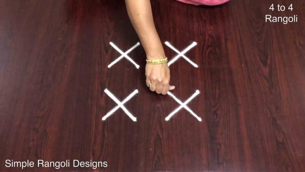 lotus kolam for Navratri