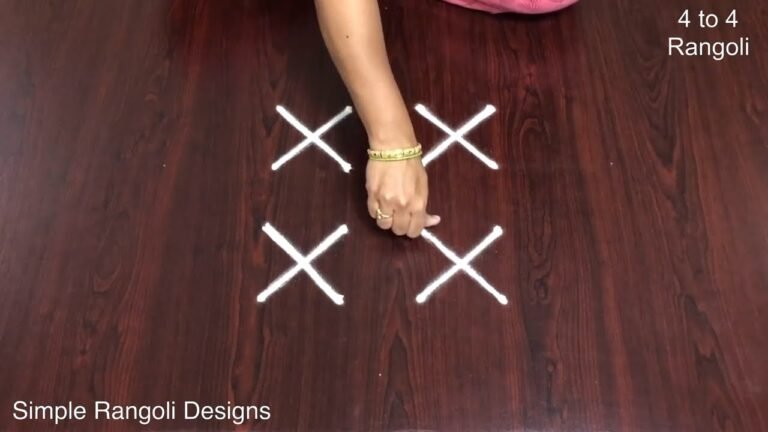 lotus kolam for Navratri