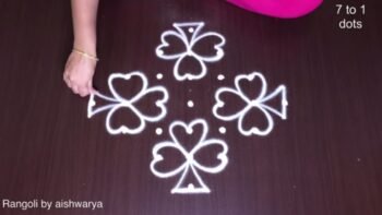 New Apartment Flower Daily Kolam