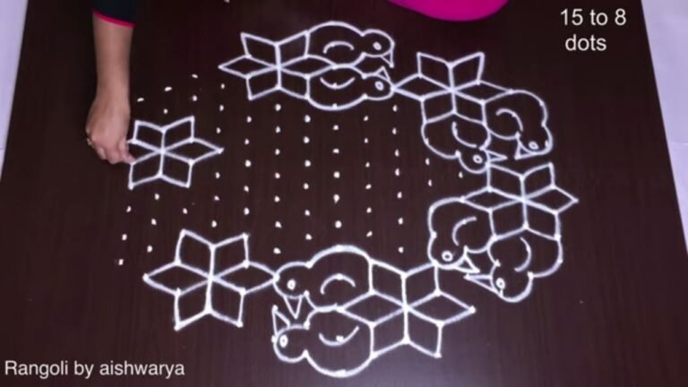 flower rangoli