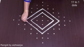 New Easy Deepam Padi Kolam