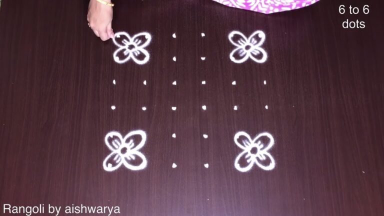 flower kolam