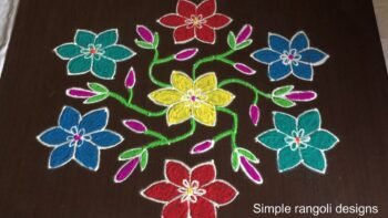 New Flower Kolam Muggulu
