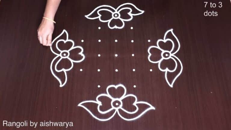flower kolam