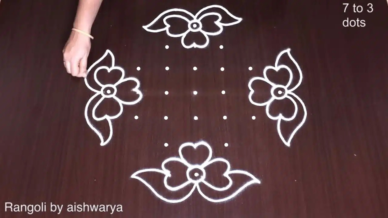 flower kolam