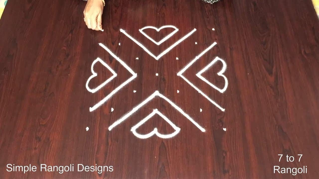New Flower Rangoli Kolam Designs