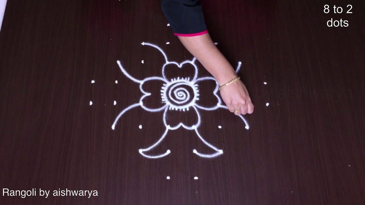 New Geethala Muggulu Designs 8-2 Dots