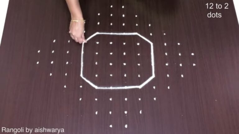 12×2 dots Margazhi kolam