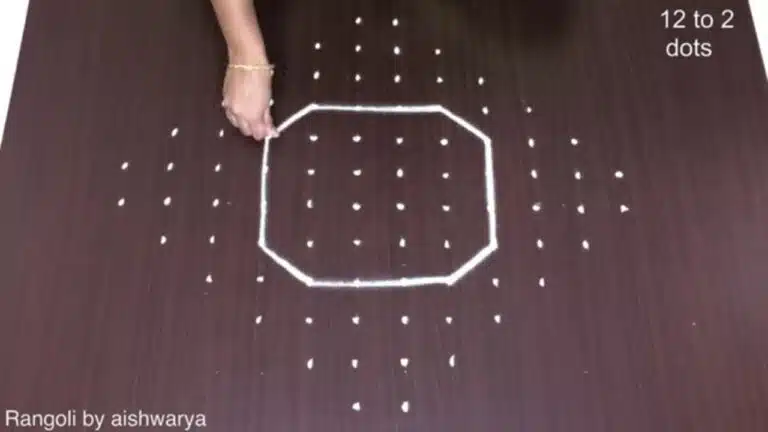 12×2 dots Margazhi kolam