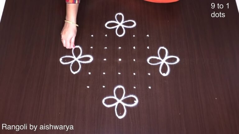 flower kolam