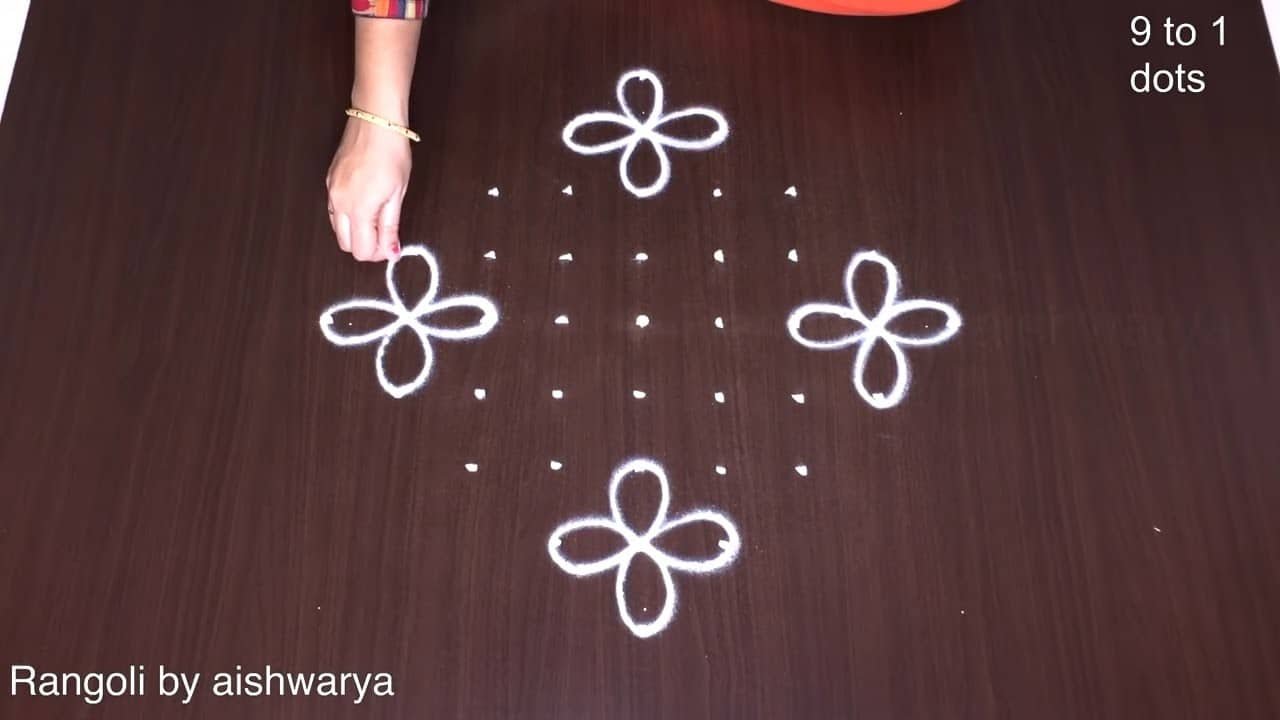 New Model Flower Kolam