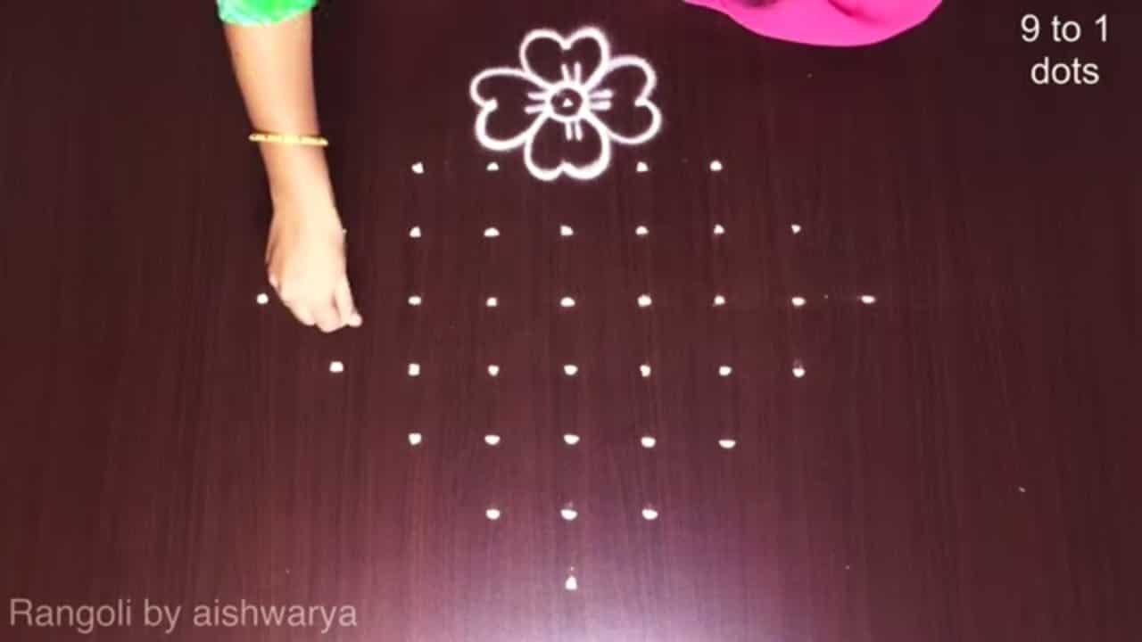 New Model Rangoli Chukkala Muggulu