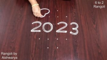 New Model Year Muggulu 6 to 2 Rangoli