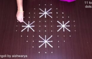 New Muggulu Simple Kolams for Diwali