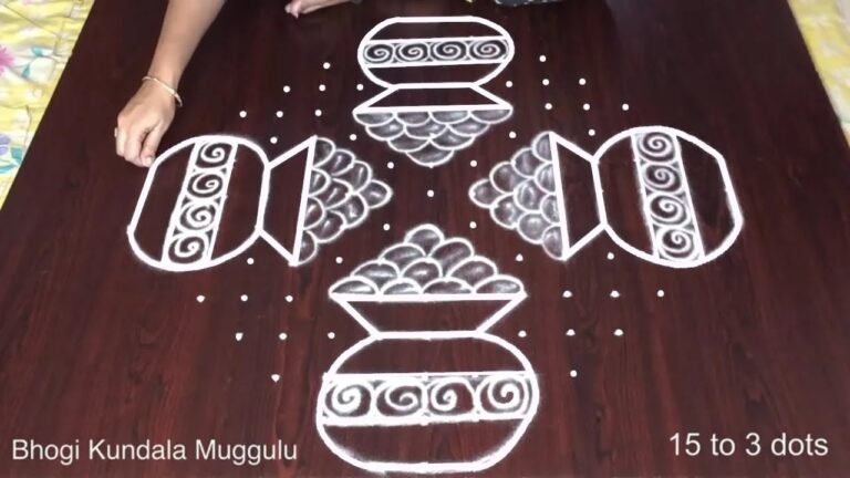 15-to-3 dot Sankranthi muggulu