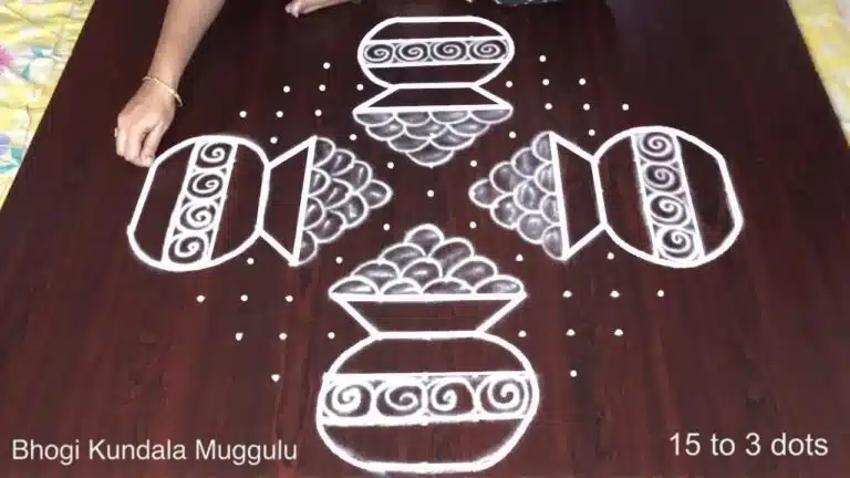 15-to-3 dot Sankranthi muggulu