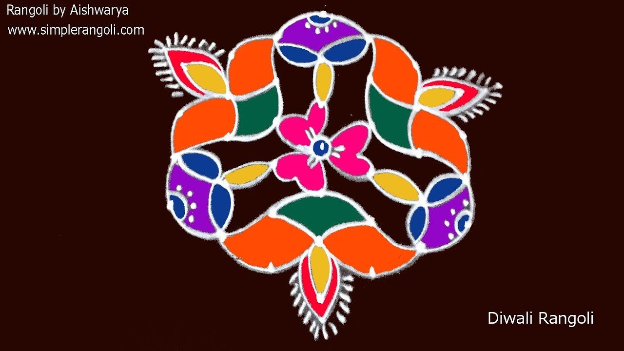 New Three Big Deepam Muggulu