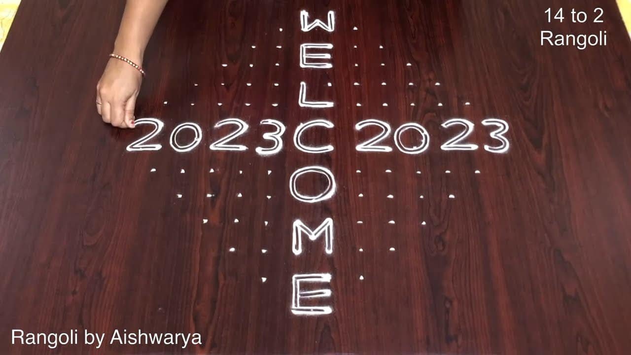 New Year 2023 Rangoli
