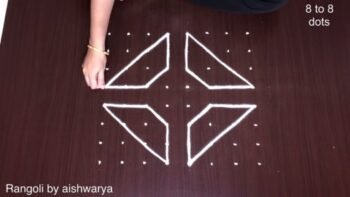 New Year Flower Basket Rangoli