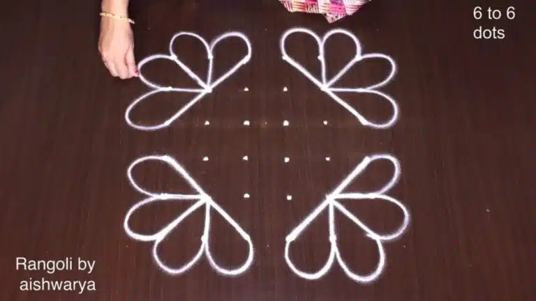 New Year flower kolam