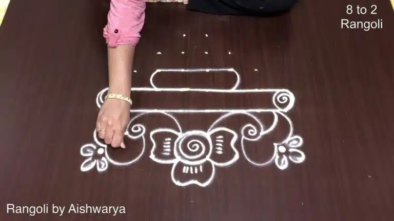 Easy New Year Kolam 2023 kolam design