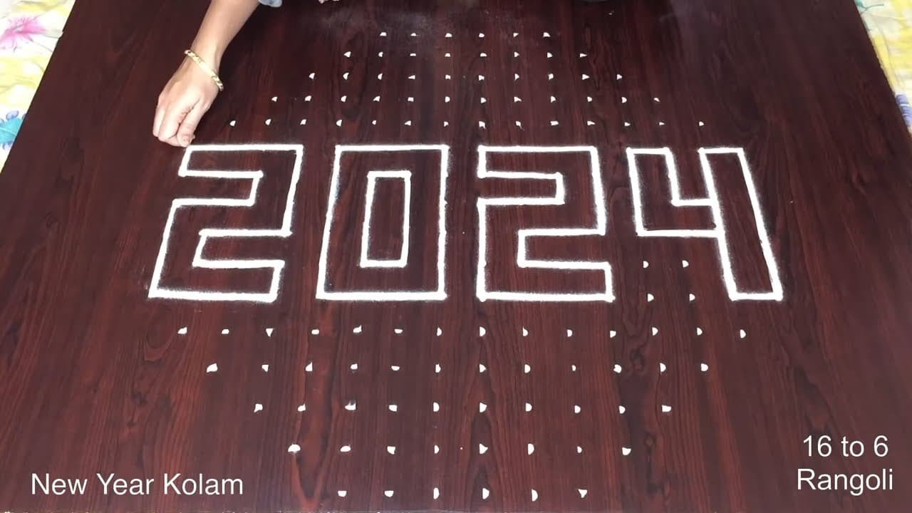 New Year Kolam January 1st
