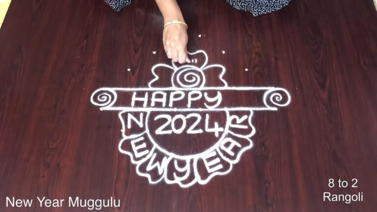 New Year 2024 muggulu